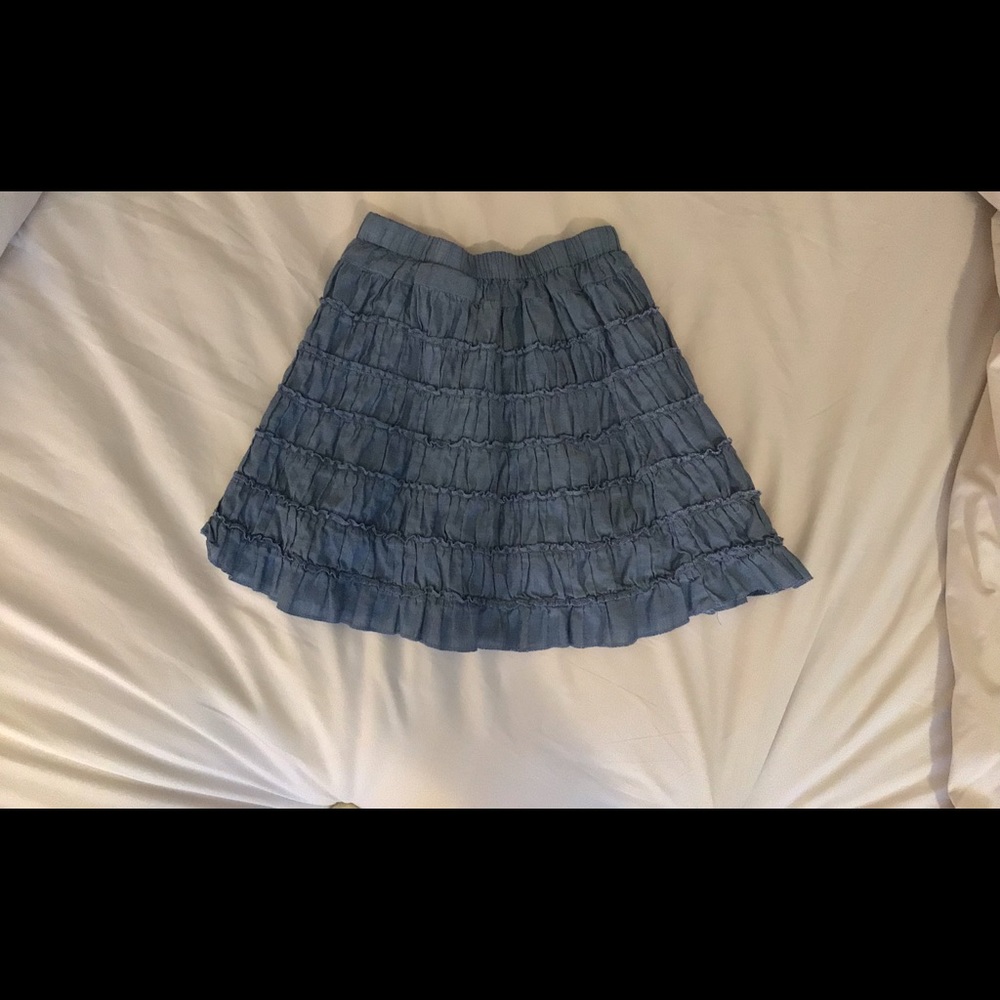 Lands End Ruffled Skirt